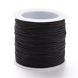 Kép 1/3 - Fekete színű microcord zsinór (0,8mm) /90 méter