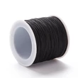 Kép 3/3 - Fekete színű microcord zsinór (0,8mm) /90 méter