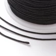 Kép 2/3 - Fekete színű microcord zsinór (0,8mm) /5 méter
