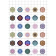 Kép 1/3 - Mandala-2 Üveglencsés ékszerpapír 20mm 15 féle minta A5