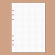 Kép 1/2 - Noteszhez kockás lefűzhető papír (17,1x9,4cm)