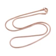 Kép 1/4 - Rozé arany színű nemesacél kígyó nyaklánc (45cm)