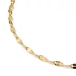 Kép 1/3 - Arany színű nemesacél nyaklánc 18K arany bevonattal (40cm)