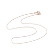 Kép 4/4 - Rozé arany színű nemesacél szerpentin nyaklánc (45cm)