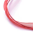 Kép 5/5 - Piros színű organza nyaklánc/20db