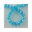 Kép 2/2 - Lüszteres égkék csiszolt üveggyöngy szálban (8mm)/72db