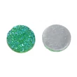 Kép 2/3 - Zöld csillámos műgyanta kabochon (18mm) /2db