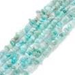 Kép 2/5 - Amazonit ásvány chips/splitter szálban (5~8mm)/kb.84cm