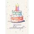 Kép 2/2 - Ajándék kísérő kártya "Boldog születésnapot!" (14x9,5cm)