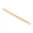 Kép 2/3 - 4db Nemesacél arany színű lánchosszabbító (47~53x3mm)