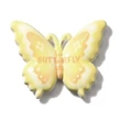 Kép 2/2 - Sárga pillangó műgyanta kaboson  (37x31x5mm)