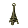 Kép 2/2 - Antikolt bronz színű eiffel torony fityegő (nagyobb)/4db