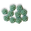 Kép 2/2 - 10db Menta színű műgyanta virág (10mm)