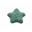 Kép 2/2 - Világos zöld lávakő csillag alakú átfúrt medál (25mm)