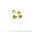 Kép 2/3 - 4db Arany színű szív alakú köztes gyöngy (5x6mm)