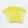 Kép 2/3 - Sárga organza tasak (23x17cm)