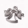 Kép 2/3 - Ezüst színű angyal cirkónia kapcsolóelem