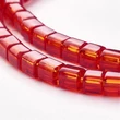 Kép 2/4 - 10db Piros kocka üveggyöngy (4mm)