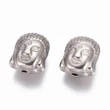 Kép 2/3 - Nemesacél buddhafej köztes (11x9mm)