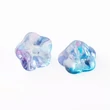 Kép 2/2 - 5db Virág alakú égkék üveggyöngy (8x5mm)