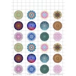 Kép 2/3 - Mandala-2 Üveglencsés ékszerpapír 25mm 12 féle minta A5