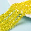 Kép 2/2 - Sárga roppantott üveggyöngy (8mm)/100db