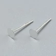 Kép 2/2 - 925 sterling ezüst bedugós fülbevalóalap (12x4mm)