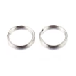 Kép 2/2 - 10db antikolt ezüst színű kulcstartó karika (20mm)