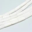 Kép 2/2 - Fehér jade tégla ásványgyöngy szálban (13~14x4x4mm)/29db