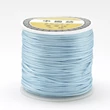 Kép 1/4 - Világos égkék színű selyem zsinór (1mm)