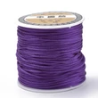 Kép 1/5 - Sötét lila színű selyem zsinór (1mm) /5méter