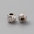Kép 3/3 - 925 sterling ezüst gyöngy (3mm) /2db