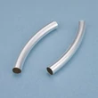 Kép 1/4 - Ezüstözött hajlított üreges cső (52.5x6mm)