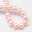 Kép 4/4 - Rózsaszín tekla üveggyöngy szálban (5mm)/186db