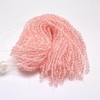 Kép 4/4 - Rózsaszín csiszolt üveggyöngy szálban (6x6mm) /44~47db
