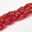 Kép 3/4 - 10db Piros kocka üveggyöngy (4mm)