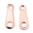 Kép 1/4 - 10db Rozé arany színű Nemesacél lánclezáró fül (10x4x0.5mm)