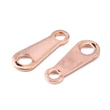 Kép 4/4 - 10db Rozé arany színű Nemesacél lánclezáró fül (10x4x0.5mm)