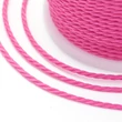 Kép 3/4 - Csavart pink viaszolt zsinór (1mm) /11m