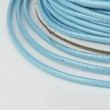 Világos kék színű viaszolt szál (2mm)