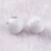 Howlit félig fúrt ásványgyöngy (8mm)/1db
