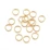 10db arany színű nemesacél szimpla szerelőkarika (4mm)