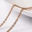 Arany színű nemesacél  keresztezett szemű ékszerlánc (2x2,5mm)