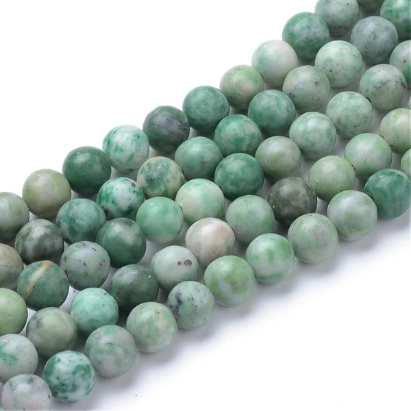 Qinghai jade ásványgyöngy (8mm)/10db