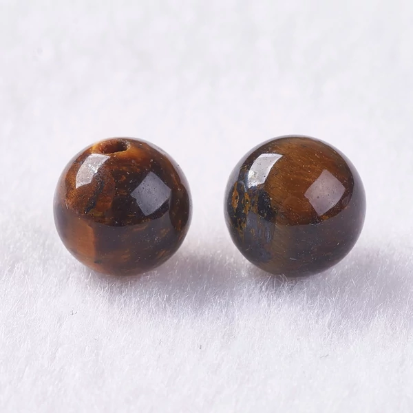 Tigrisszem félig fúrt ásványgyöngy (6mm)/1db