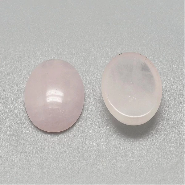 Rózsakvarc ásványkabochon (13x18mm)
