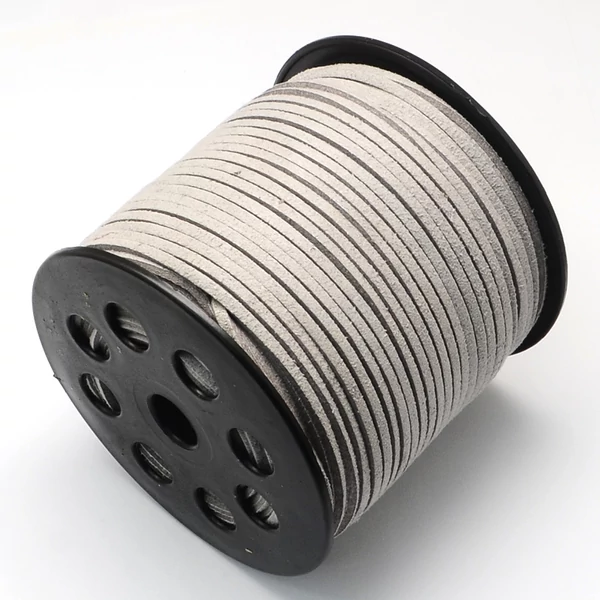 Világos szürke hasított bőrszál (3mm)