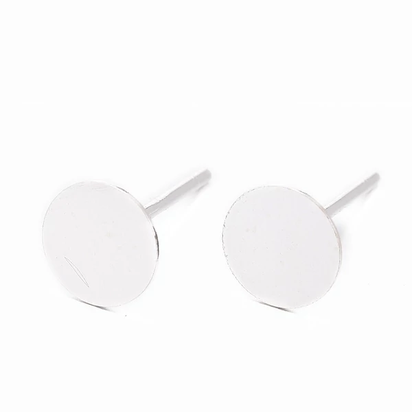 925 sterling ezüst bedugós fülbevalóalap (12x6mm)