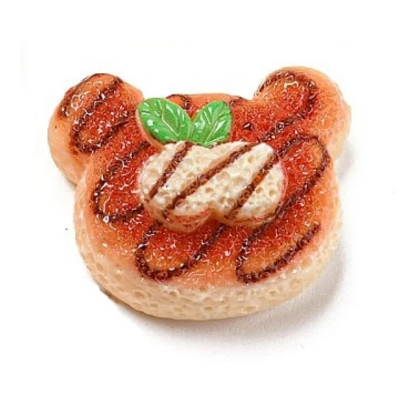 Macis amerikai palacsinta műgyanta kaboson  (25x25x10mm)