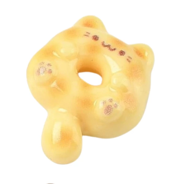 Cica fánk műgyanta kaboson  (25x20x9mm)